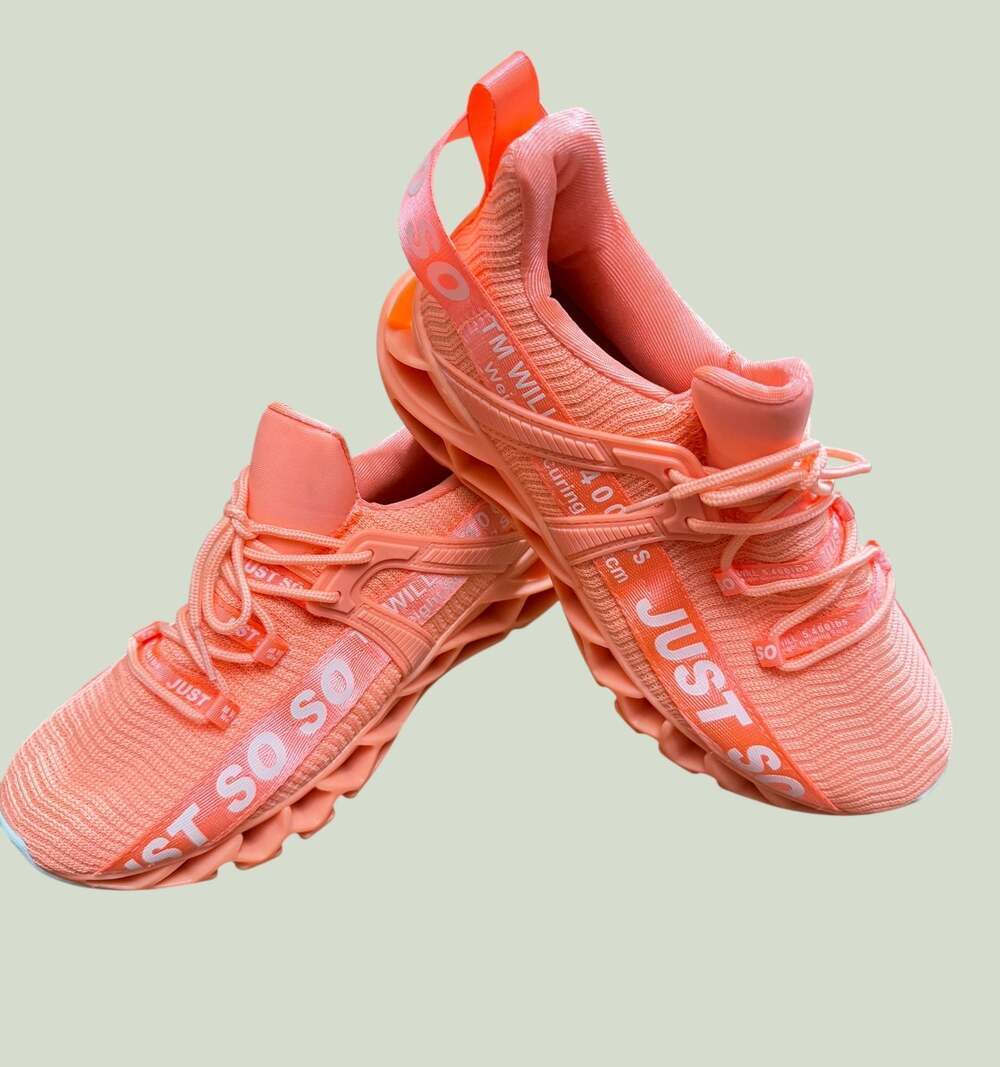 Women's Just So So Non Slip Blade Performance Sneakers Orange Women’s 8.5–9